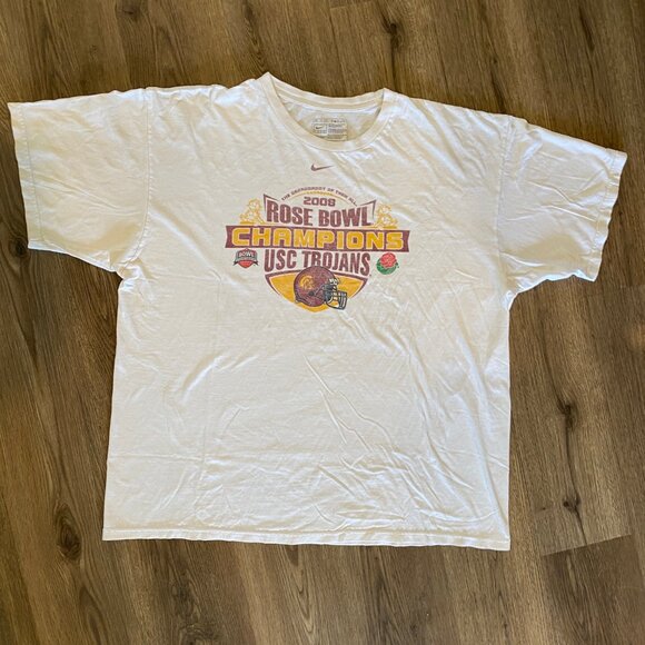 Vintage 2008 Rose Bowl Champions USC Trojans Nike T-Shirt Size XL - Rare Find‎ - Picture 8 of 8